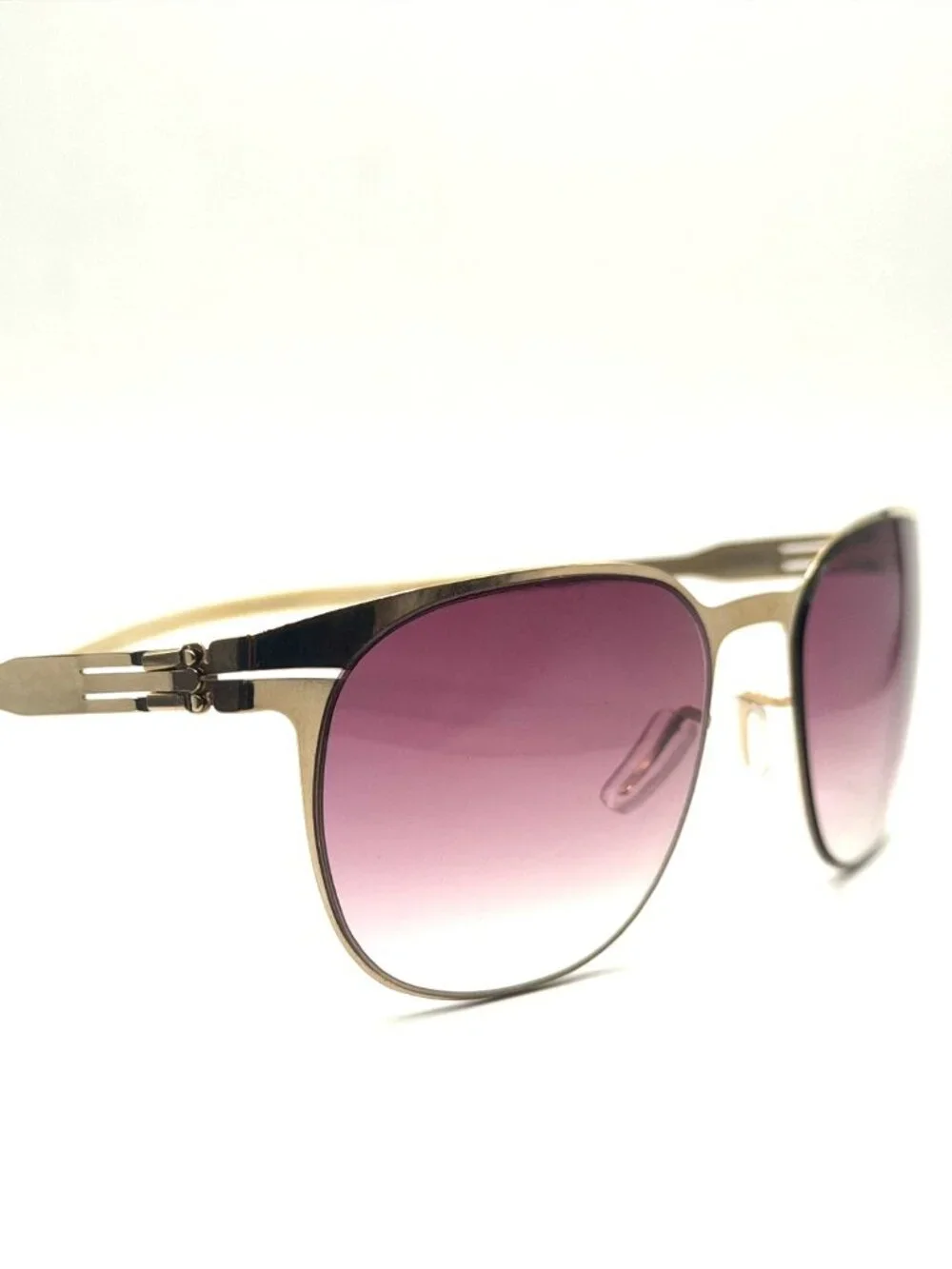 NEW IC! BERLIN WALLIS ROSE GOLD/PINK WOMEN SUNGLASSES 53MM 21 145